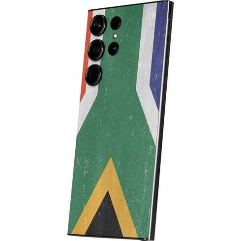 South Africa Flag Distressed Galaxy S24 Ultra Skin